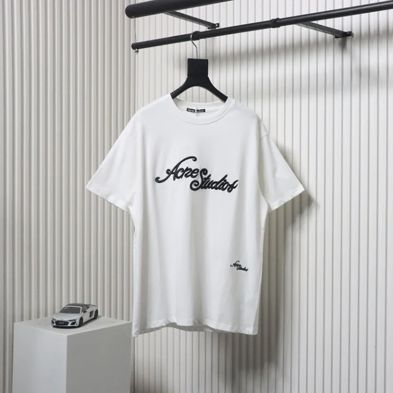 Acne Embroidered Logo T-Shirt