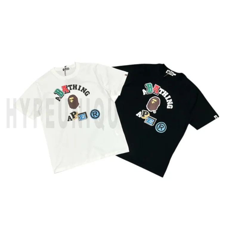 BAPE Multi Fonts Relaxed Fit Collage Heavy Weight T-Shirt