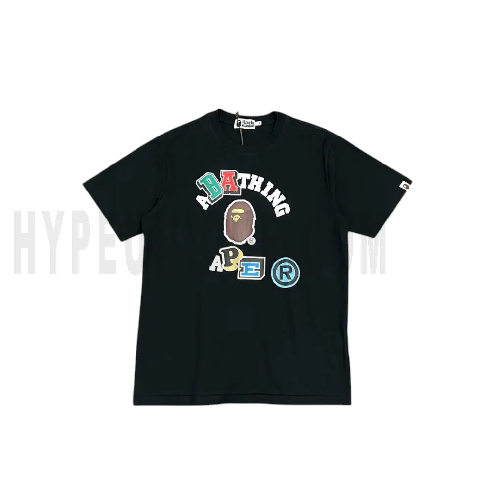 The front of the black clothes