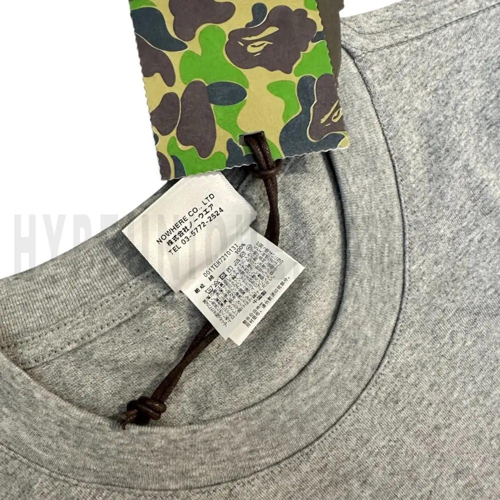 Close-up of garment care label