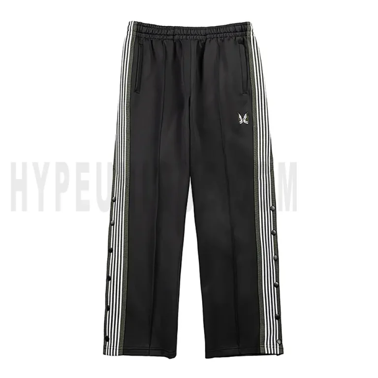 Needles Butterfly Embroidered Snap Button Pants