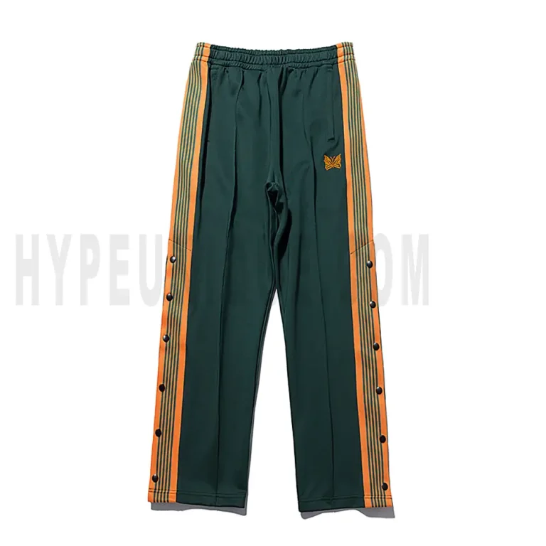 Needles Butterfly Embroidered Snap Button Pants.