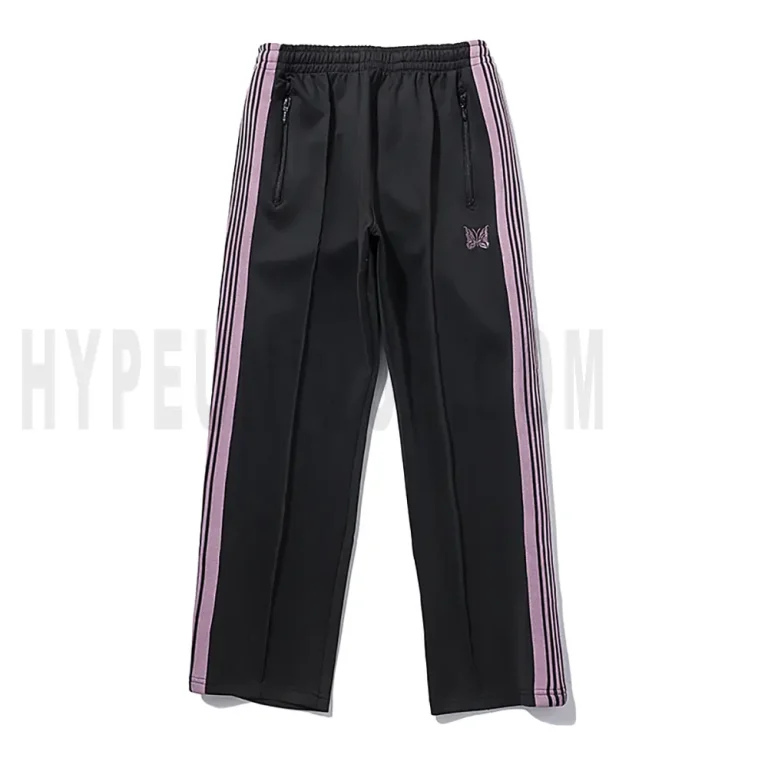 The front of the black pants