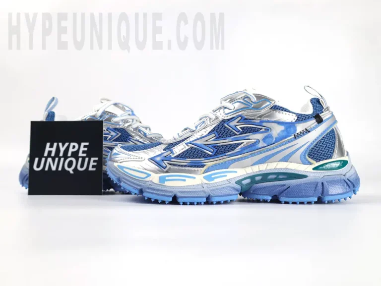 Off-White Silber/Blaue Be Right Back Sneaker