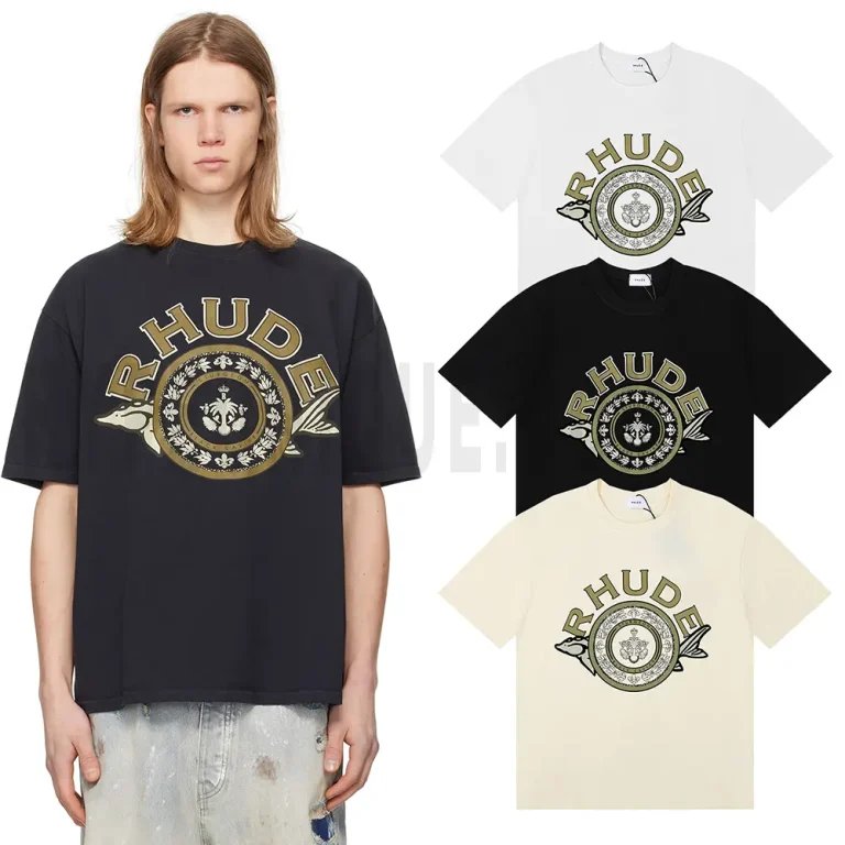 Rhude Cotton Logo Caviar T-Shirt
