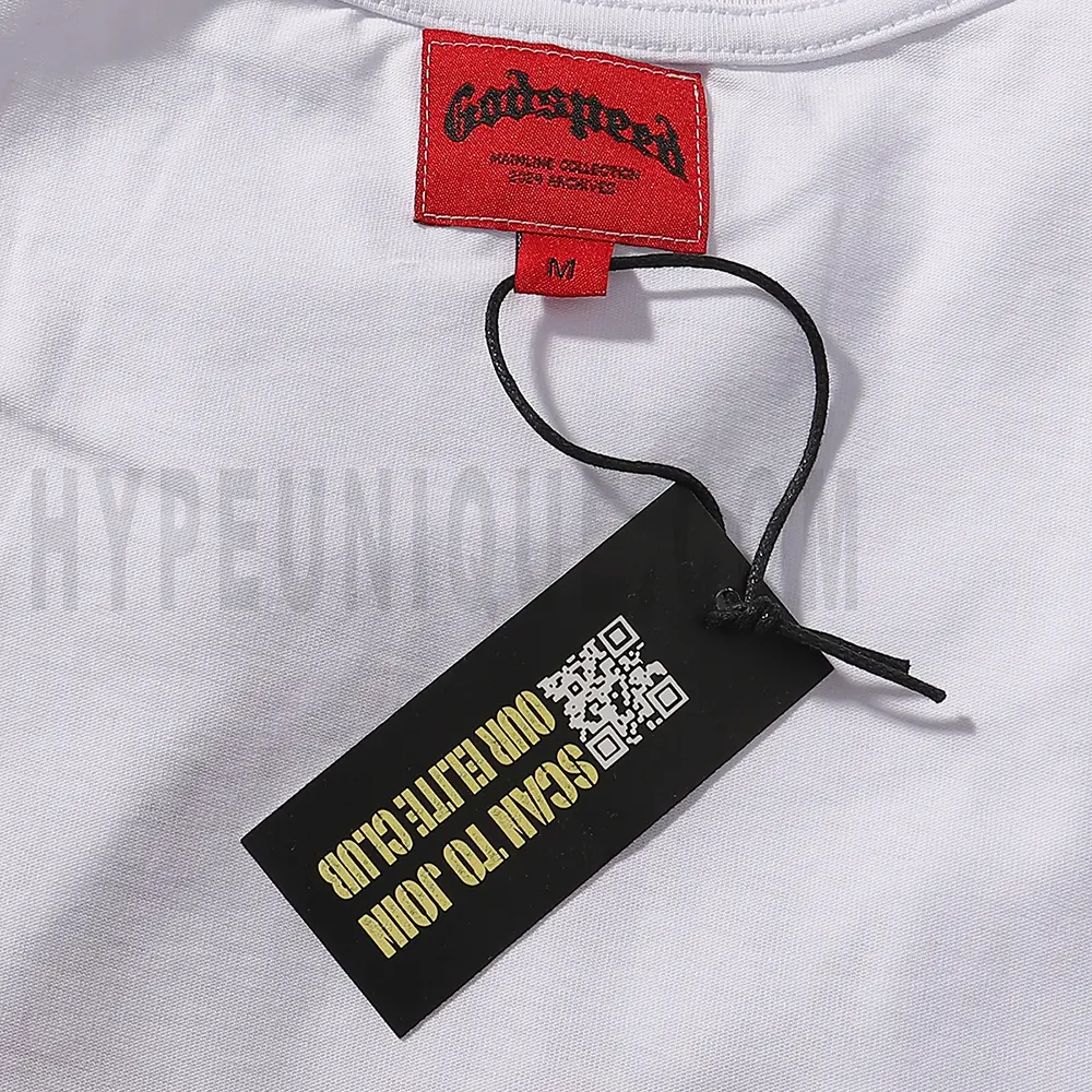 Clean hemline finish with a modern cut, highlighting the T-shirt's streetwear aesthetic.