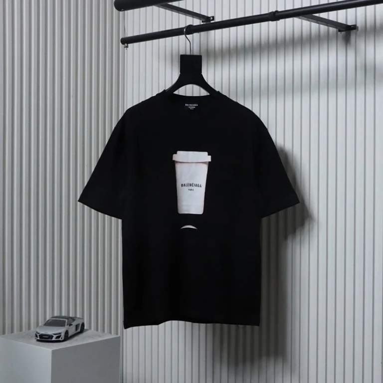 Beverage Cup Logo Print T-Shirt