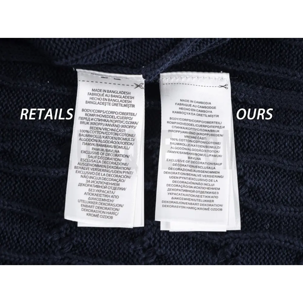 Washing Label Comparison Diagram