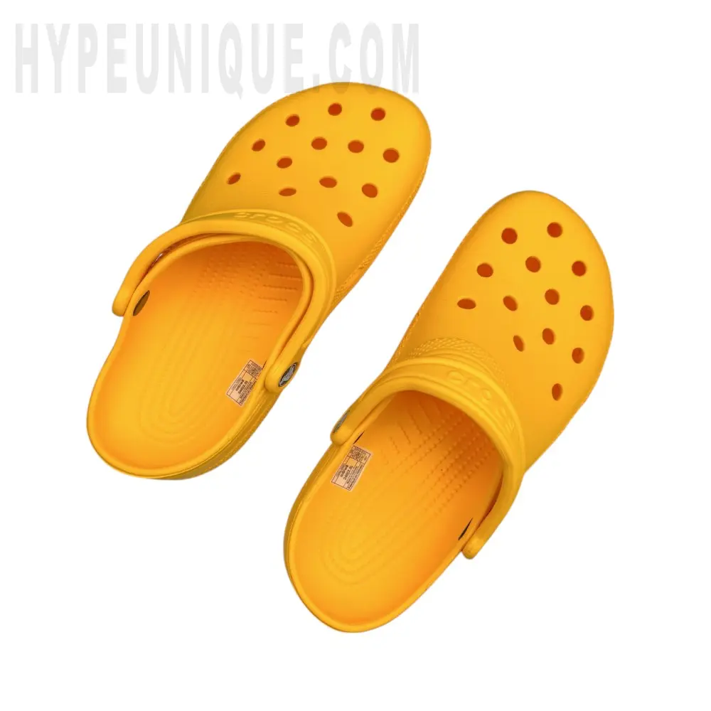 A pair of the yellow shoes