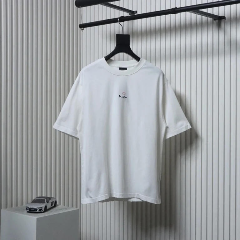 Embroidered Heart Hole Logo T-Shirt