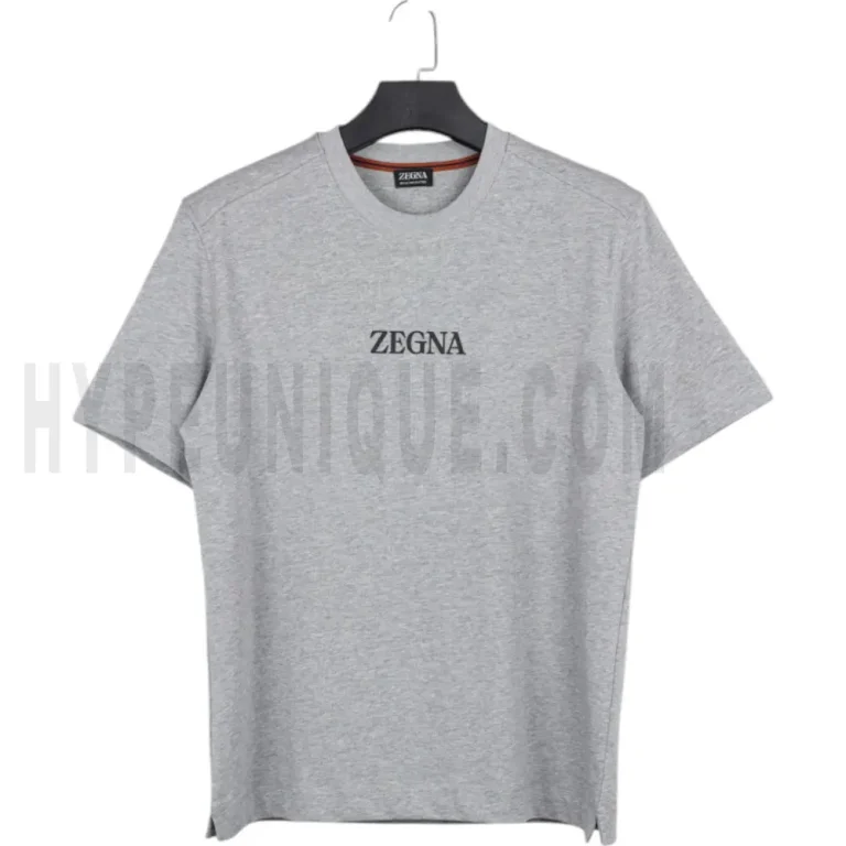 Gray Cotton Crew-Neck T-Shirt