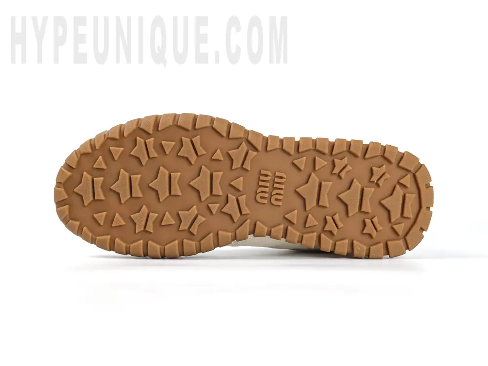 Brown rubber outsole