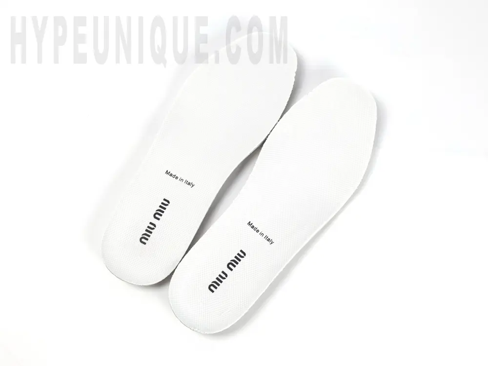 the white outsole