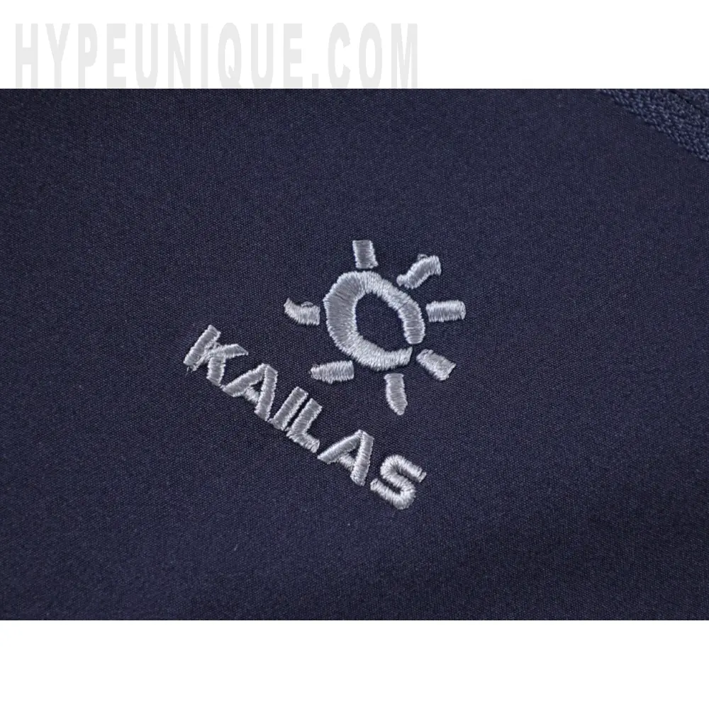 Embroidered graphic on the front of the shorts
