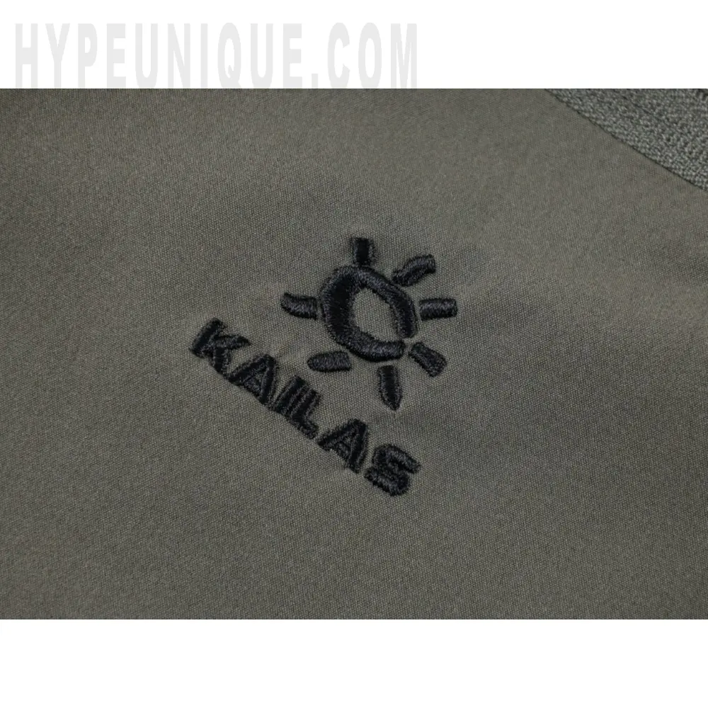 Embroidered graphic on the front of the shorts