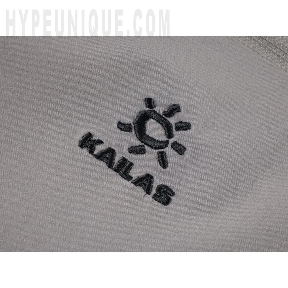 Embroidered graphic on the front of the shorts