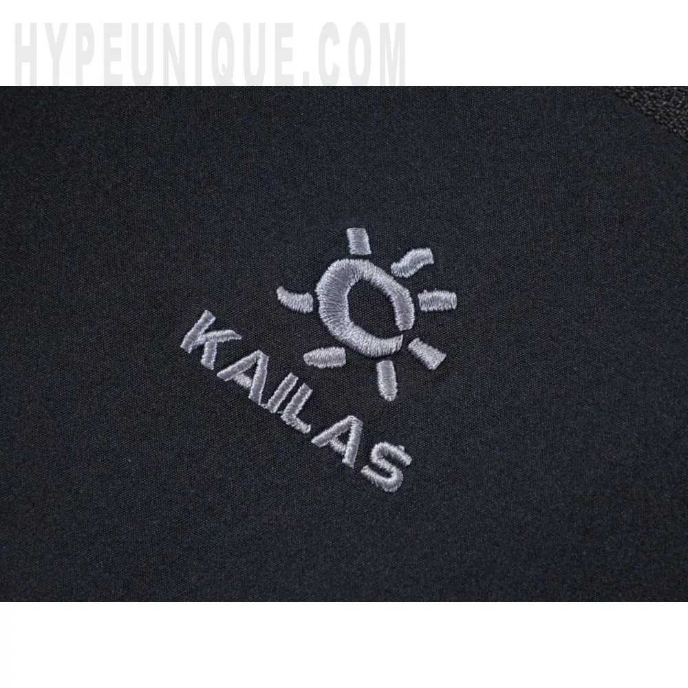 Embroidered graphic on the front of the shorts