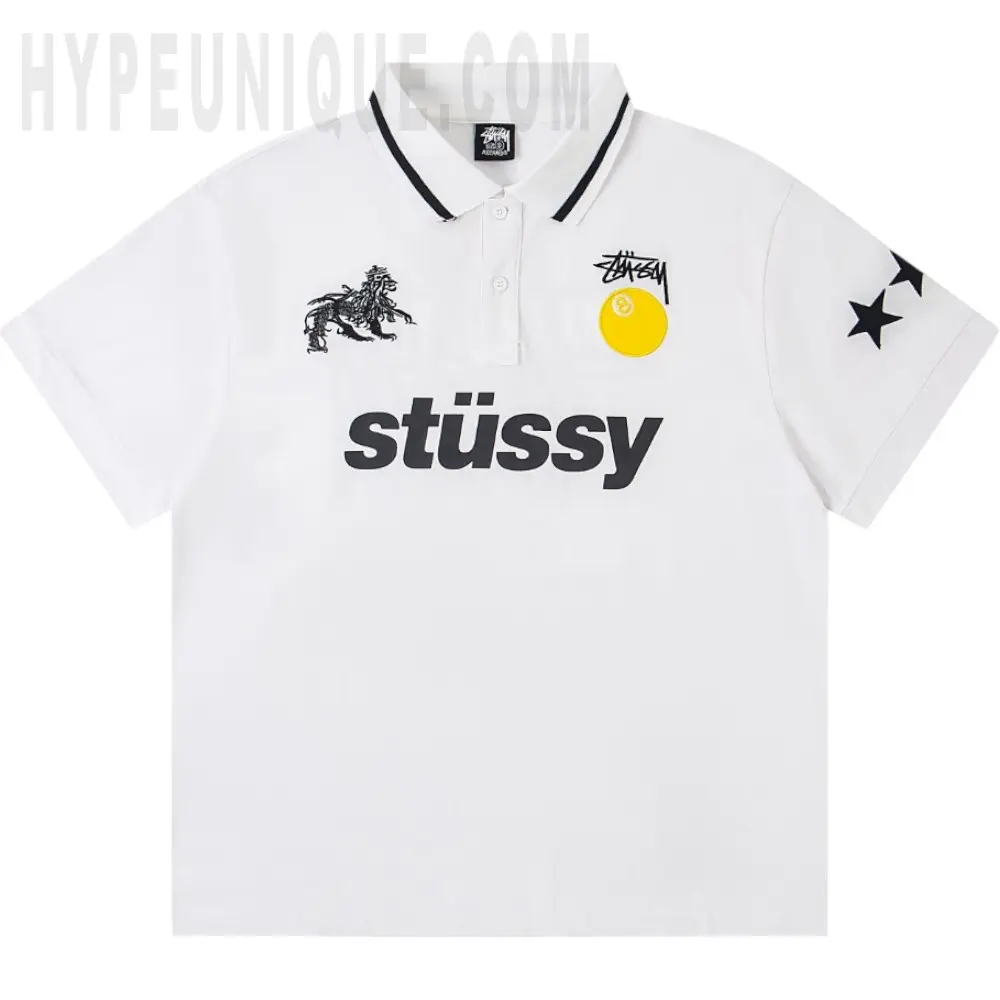 Stussy World Tour Graphic Polo Shirt