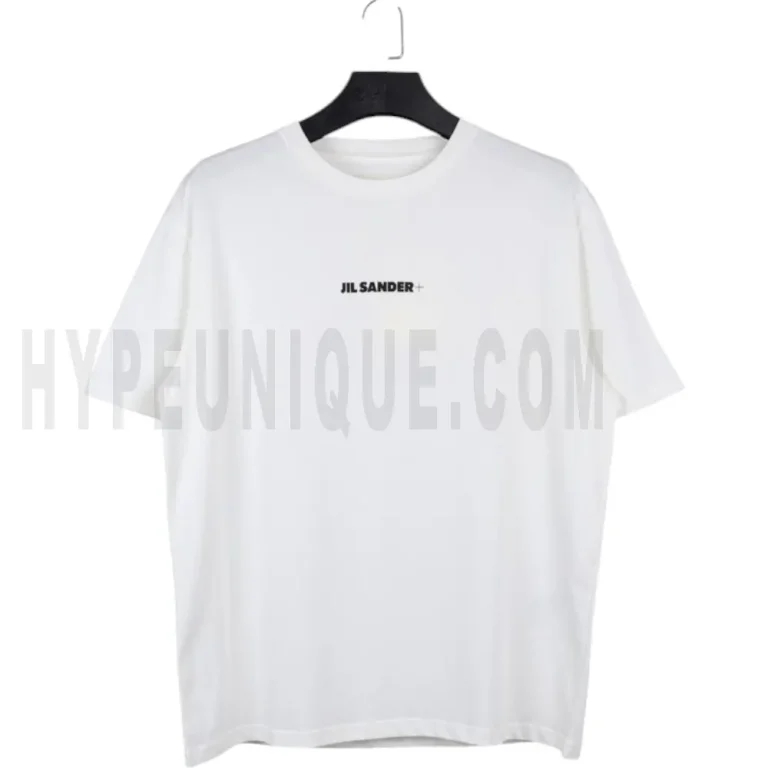 White Logo Print T-Shirt
