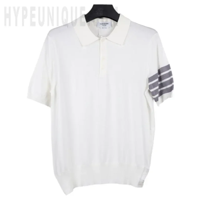 4-Bar Classic Knit Polo Shirt