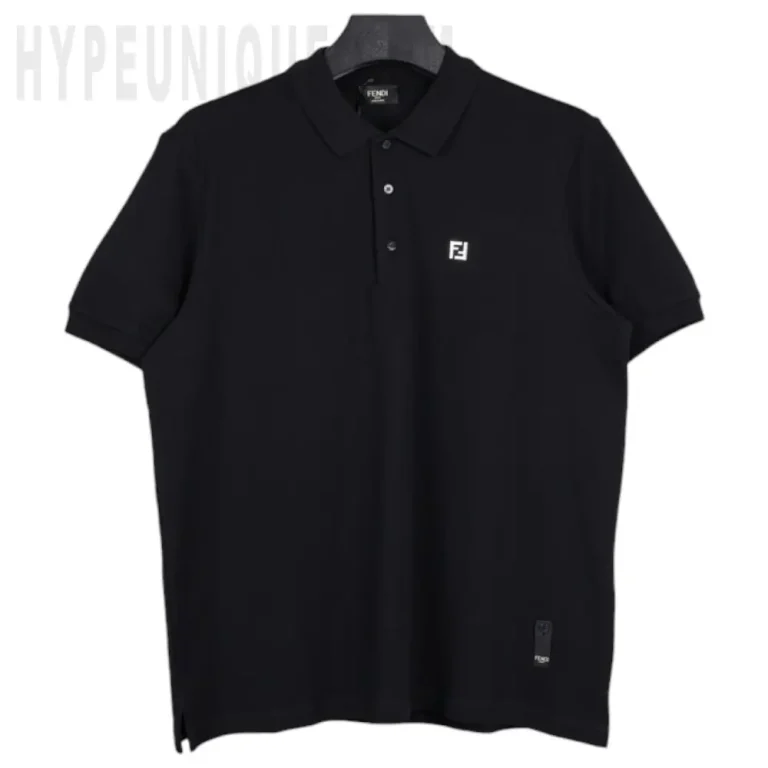 Black Piqué Polo Shirt