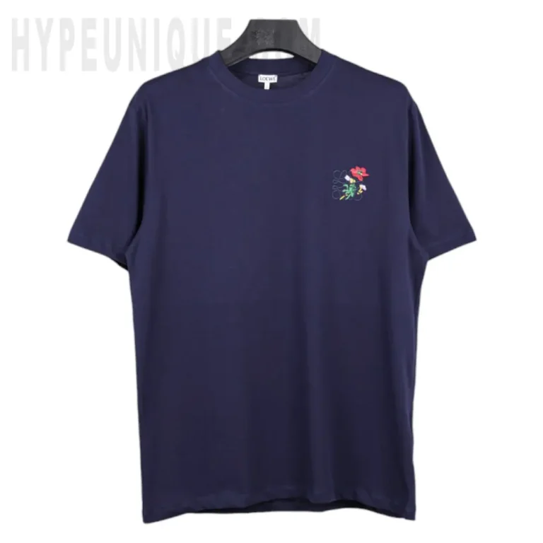 Floral Emblem Cotton T-Shirt