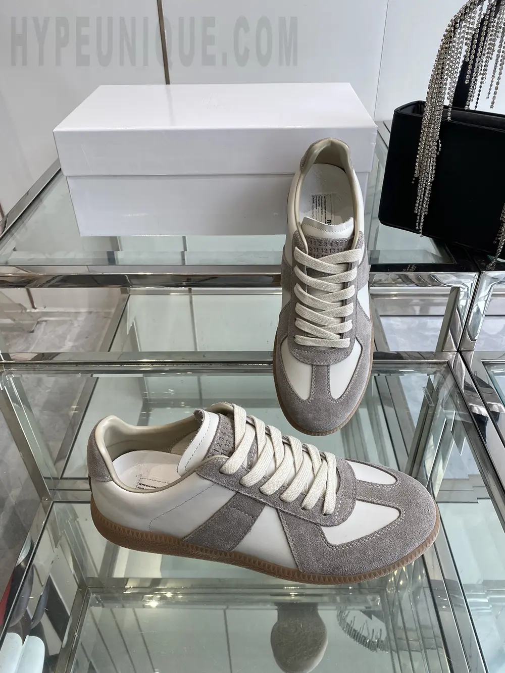 The pair of the shoes