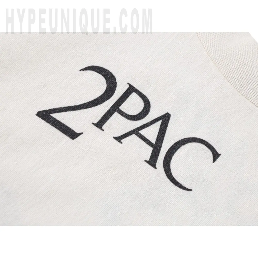 Printed graphic on the back of the garment