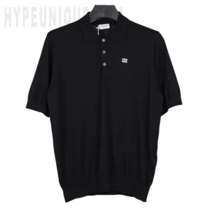 Triomphe Logo Black Polo Shirt