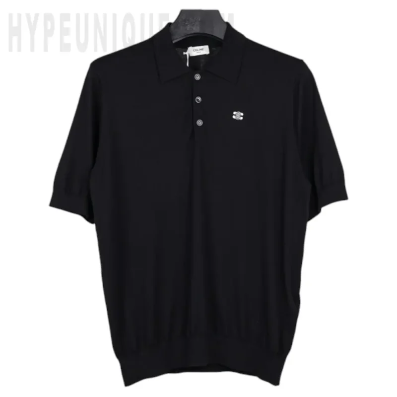 Triomphe Logo Black Polo Shirt