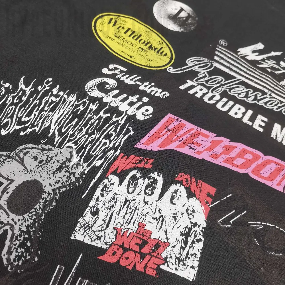 Printed graphic on the front of the garment