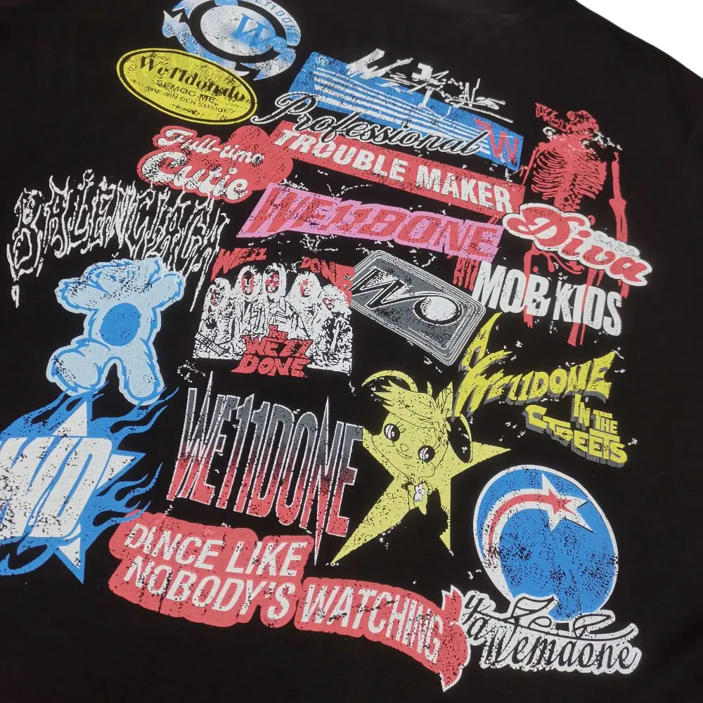 Printed graphic on the front of the garment