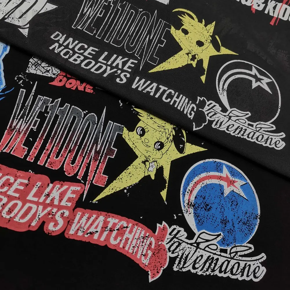 Printed graphic on the front of the garment