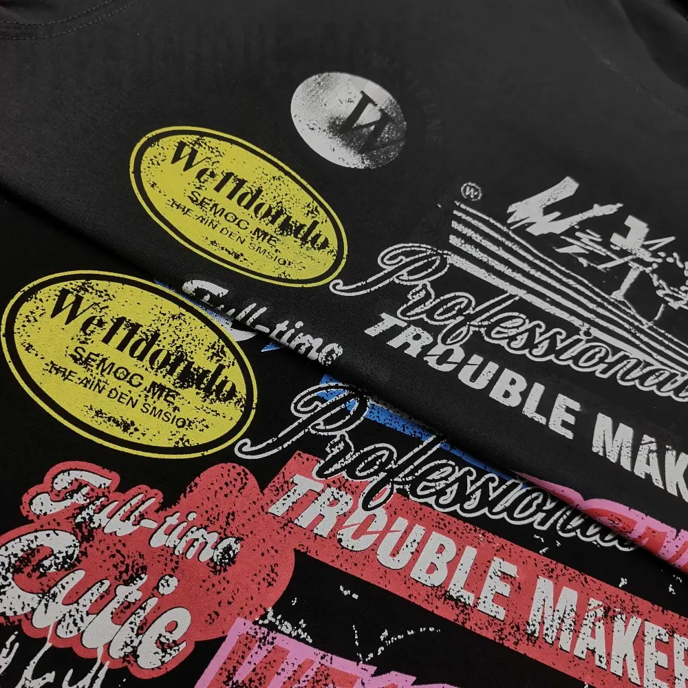 Printed graphic on the front of the garment