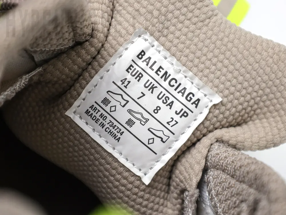 the size label