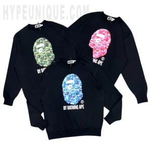 BAPE ABC Camo By Bathing Ape Organic Crewneck Sweatshirt