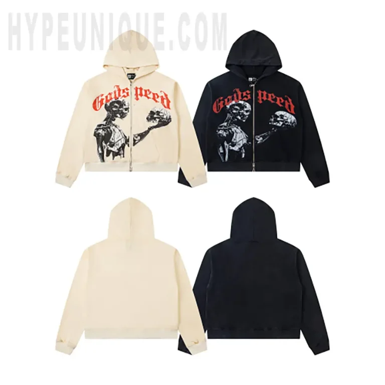 Godspeed Skeleton Embrace Zip-Up Hoodie