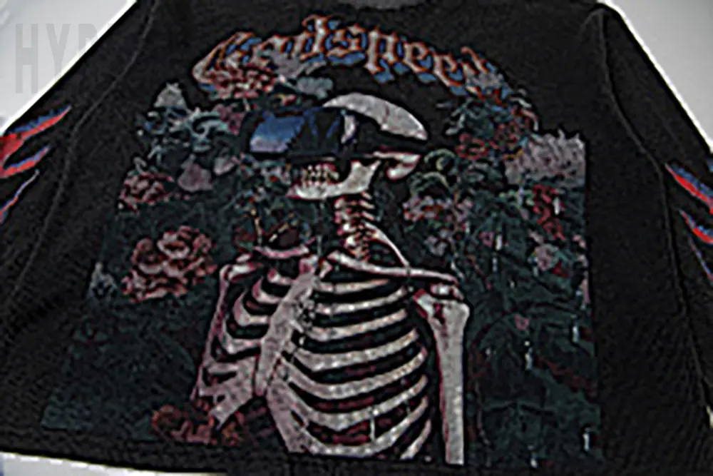 Printed graphic on the front of the clothes