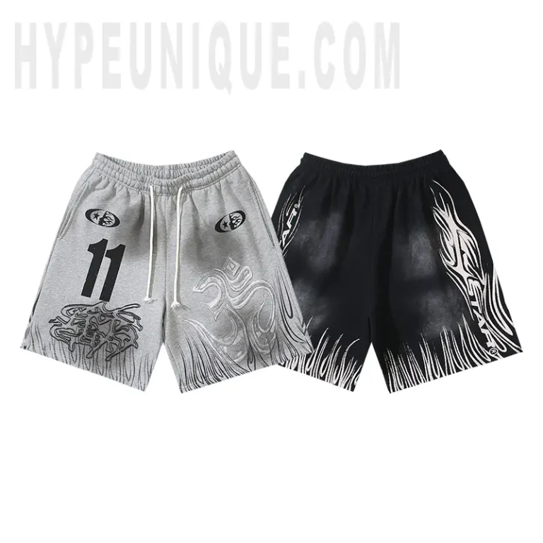 Hellstar Flame Edge Graphic Shorts