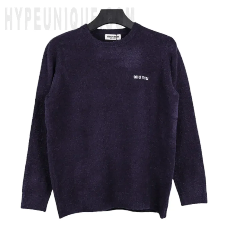 Navy Blue Virgin Wool Sweater