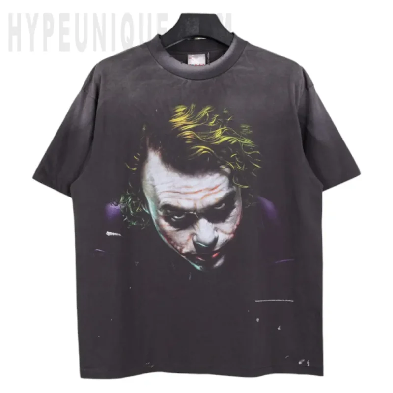 Saint Michael Joker Dark Knight Vintage Washed T-Shirt