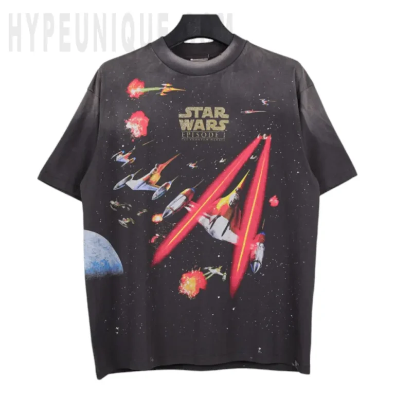 Saint Michael Star Wars Episode I Space Battle Washed T‑Shirt