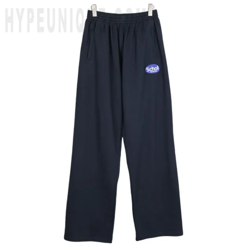 Scholl Baggy Sweatpants in Black Faded