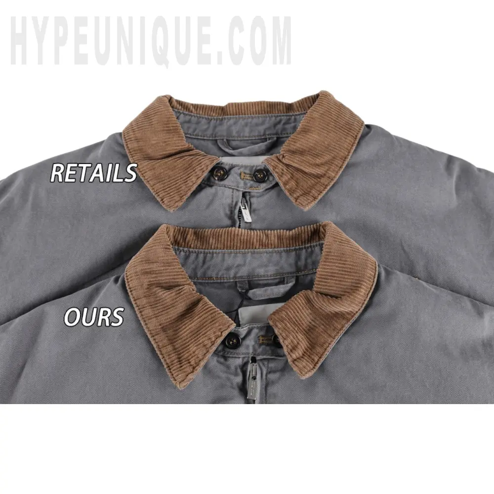 Close-up of the collar detail
