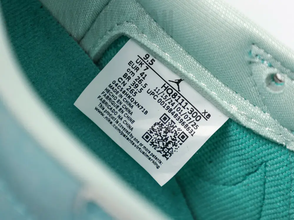 the size label