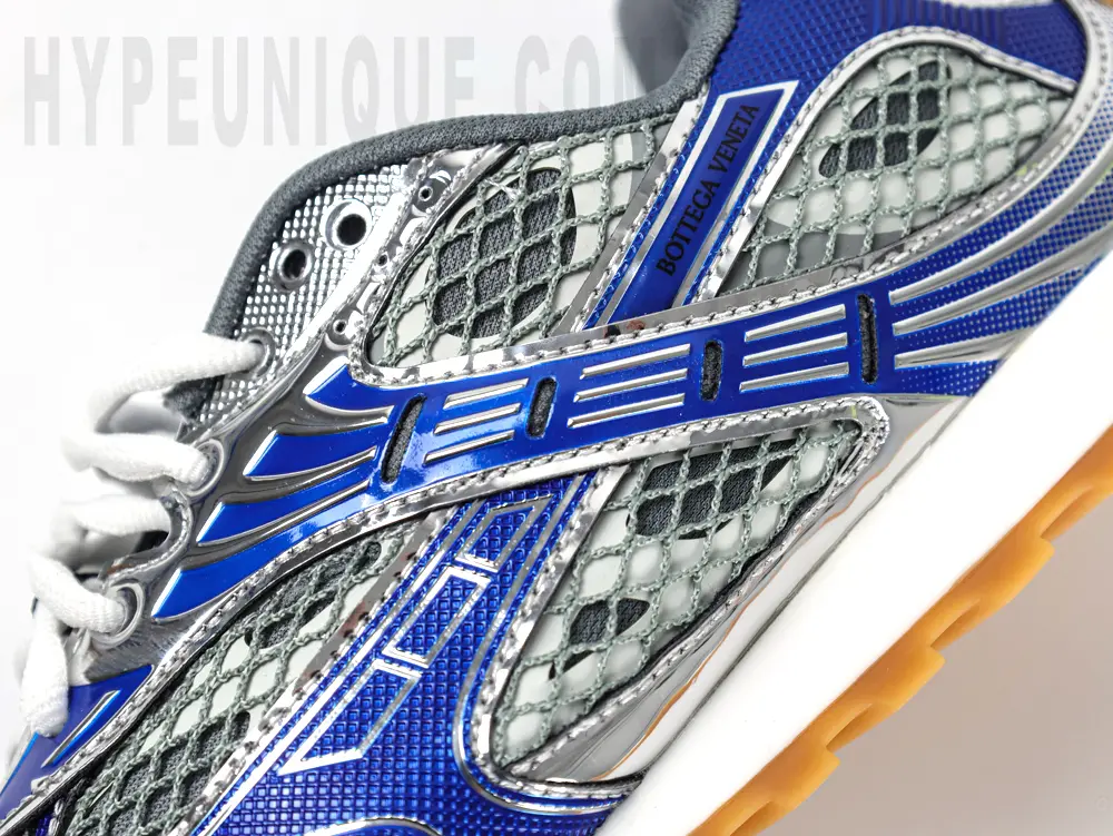 Silver leather mesh vents