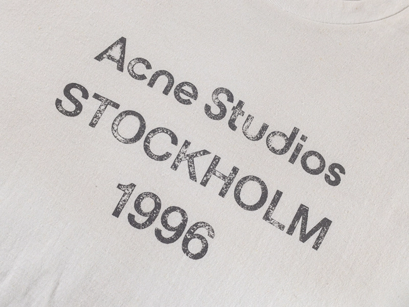 Acne 25ss 1996 Mottled Logo T-Shirt