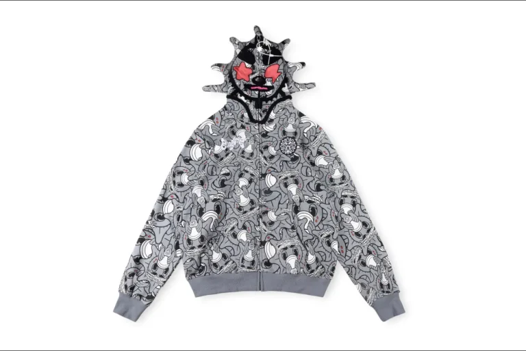 Glo Gang MAN ZIP ALLOVER ALMIGHTY ZIPUP HOODIE JACKET