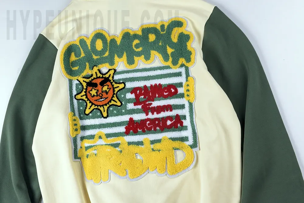 the Glomerica velvet embroidery display