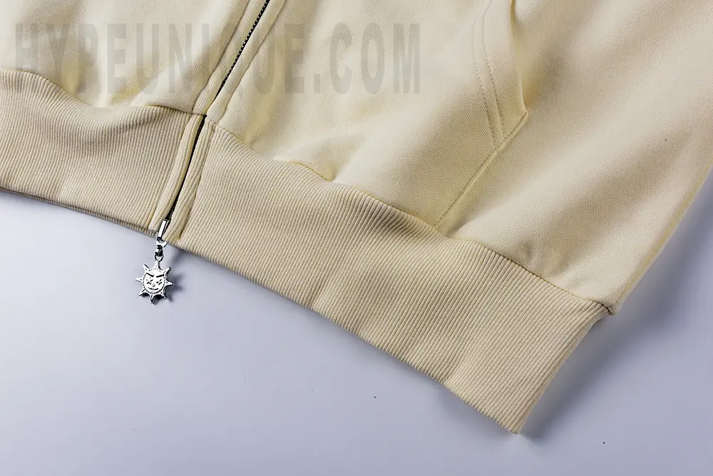 Glomerica Full Zip Hoodie (Cream/Sage) - Image 6